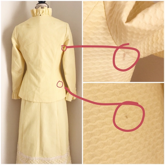 Vintage 1960s Yellow Sundress W/ Matching Jacket - Picture 7 of 8